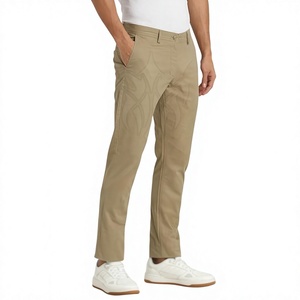 Pantalones Chinos para Hombre, Precio de Fábrica, Corte Recto, Cierre de Botones, Algodón de Primera Calidad, Secado Rápido, Ligeros, Servicio OEM - Product Image 1