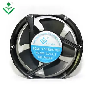 high air volume waterproof IP68 17251 2/3/4 wires dc cooling fan 12/24/48V 4400rpm axial fan 172x150x51mm