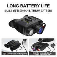 Nv8360 Tam Renkli 4K Çözünürlüklü 8x Büyütmeli Gece Görüş Dürbünü 300 Metre Menzilli 4500mAh Pil Başa Takılan Elektronik
