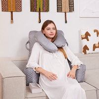 Lesekissen mit Nacken- und Rückenstütze, ergonomisches Polyester-Hohlfaserkissen zum Sitzen, Fernsehen, Spielen und Entspannen