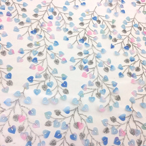 3D Flora Tulleเลื่อมผ้า 3D Spitze ผ้าน้ําที่ละลายน้ําได้ผ้าตาข่ายสําหรับเด็กผู้หญิงน่ารักลูกไม้ผ้า - Product Image 2