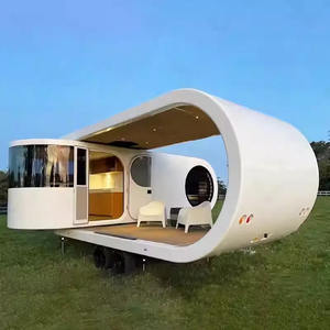 Nouvelle version 20ft 40ft <span class=keywords><strong>maison</strong></span> préfabriquée espace Capsule bureau Pod grand-mère appartements Apple cabine dirigeable appartement extérieur - Product Image 4