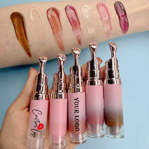 Brillo Labial Vegano Transparente Nude, Aceite Labial con Color y Cabezal de Masaje, Hidratante, Voluminizador y Brillante, Marca Privada, Cuidado Labial - Product Image 2