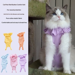 <span class=keywords><strong>Camiseta</strong></span> de Recuperación para Mascotas de Algodón Suave, Ropa Transpirable para Gatos Postoperatorios, Traje Lavable Postoperatorio para Perros Machos - Product Image 4