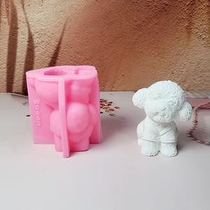 Moules de coulée en résine faits à la main pour bricolage ornements décoratifs Ins Style Silicone outils de bureau Teddy W0662 - Product Image 1