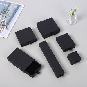 Custom Size Slide Out Sliding Drawer Paper Jewelry <b>Gift</b> <b>Box</b> Necklace Rings <b>Earrings</b> Jewelry Packaging Paper <b>Box</b> - Product Image 5