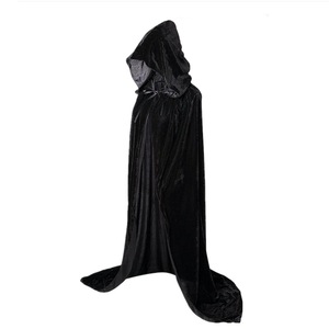 Yi Xiaoyi Capa con Capucha de Terciopelo para Adultos, Disfraz de Mago o Bruja, Estilo Medieval, Unisex, para Cosplay, Halloween y Fiestas - Product Image 2