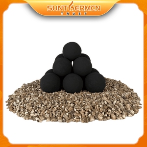 Black Essentials Venta caliente Decoración <span class=keywords><strong>de</strong></span> cerámica <span class=keywords><strong>Bolas</strong></span> <span class=keywords><strong>de</strong></span> fuego <span class=keywords><strong>de</strong></span> cerámica Bola <span class=keywords><strong>de</strong></span> <span class=keywords><strong>cañón</strong></span> <span class=keywords><strong>de</strong></span> cerámica - Product Image 4
