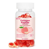 Gummies de soutien détoxifiant au collagène et aux peptides, vitamines et fibres prébiotiques équilibrées pour le bien-être interne des femmes