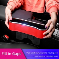 Boîte de rangement en cuir pour voiture, organiseur d'espace entre les sièges, console centrale, bac de rangement multifonctionnel pour petits objets, fabriqué à Guangzhou