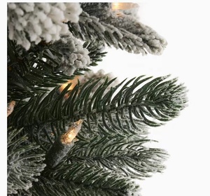 7ft mỏng đổ xô nhân tạo giáng sinh treepre-Lit với 350 đèn ấm áp, Bán Buôn Cây giáng sinh - Product Image 2