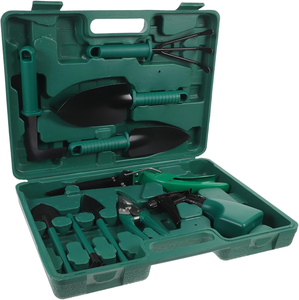 Ensemble d'outils de jardin ergonomiques en 10 pièces, tête en acier A3, outils et accessoires de jardinage en PP <span class=keywords><strong>pour</strong></span> le jardinage à domicile - Product Image 1