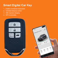 Clé de voiture numérique GPS avec connectivité 4G LTE, contrôle par application, verrouillage/déverrouillage à distance, fonctionnalité de géolocalisation