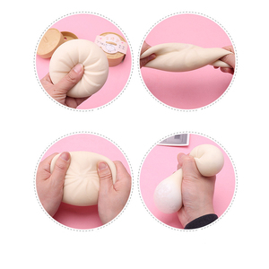 Jouet sensoriel anti-<span class=keywords><strong>stress</strong></span> en forme de boulette de pâte à la vapeur, simulation de boulette de pâte moelleuse, soulagement du <span class=keywords><strong>stress</strong></span>, soulagement de la pression, jouet à presser sensoriel - Product Image 4
