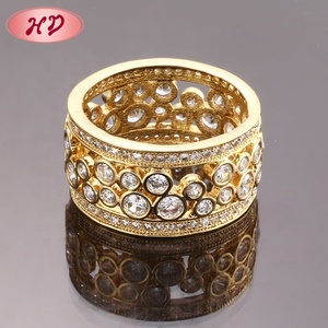 사우디아라비아 금 결혼 반지 가격 패션 2그램 금 반지 여성용 - Product Image 4