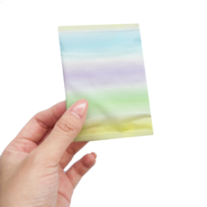 กระเป๋าใส่ผ้าอนามัยแบบไม่ถักทอ สีรุ้งไล่เฉด นุ่ม ระบายอากาศได้ดี - Product Image 3