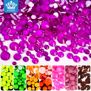Blinginbox Neon Mix Taille Strass En Gros Verre Cristal SS6-SS20 Mixte 3D Nail Art Non Hotfix Strass pour la Décoration - Product Image 1