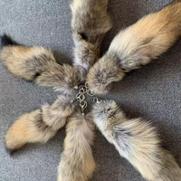 Pendentif en peluche Coyote sur mesure, porte-clés queue de loup, breloque de sac, texture en vraie fourrure, tendance et à la mode, jouet pour chat de Hebei