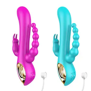 Lesbian Rabbit Vibrator Sexspielzeug Extra große Vibratoren für Frauen Teleskop vibrator