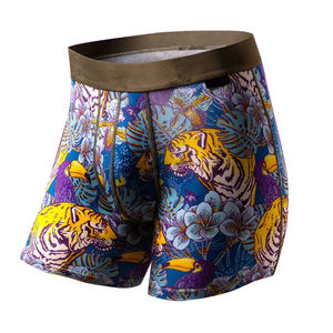 Vente en gros de sous-vêtements confortables pour hommes caleçons et caleçons respirants à motif personnalisé culottes pour hommes grande taille - Product Image 5