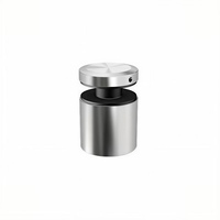Plaque de fixation double en acier inoxydable moderne HIMOWAY pour garde-corps en verre de villa avec fixation latérale ou fixation en façade