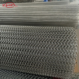 Bande transporteuse en treillis métallique tissé pour l'industrie alimentaire, en acier inoxydable SUS304/316, tissage uni, pour transfert, soudage et pliage - Product Image 2