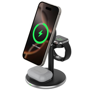 แท่นชาร์จไร้สายแบบ3 in 1สำหรับ iPhone 16 15 14 13 12 Watch airpods - Product Image 2