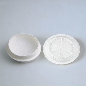 Custard Apple Mousse Cake Mold Round Flower Silicone Baking Tool White Commercial Use Dishwasher Safe - Product Image 3