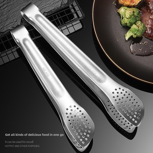 Wholesale Kitchen Tools Anti-heat Cooking Salad Serving Buffet Clamp Food Clip <b>BBQ</b> Tongs Stainless Steel - Product Image 2