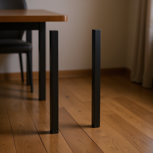 O-<b>Frame</b> Steel Dining Table Legs 63x31.5x28.7 <b>Black</b> Heavy Duty Industrial Furniture Leg - Product Image 2