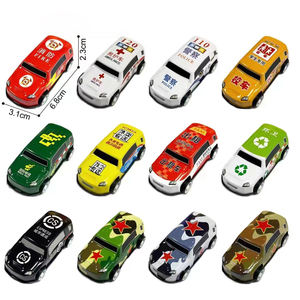 รถของเล่นโลหะแบบดึงกลับ ขนาด 6.8 ซม. รถแข่งจำลองขนาดเล็ก ขับเคลื่อนด้วยแรงเสียดทาน สไตล์การ์ตูน ของขวัญสำหรับเด็กชายและเด็กหญิง จำนวนมาก - Product Image 6