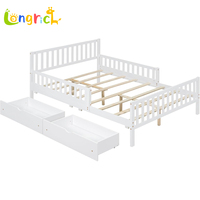 Lit plateforme double pour tout-petits, durable, écologique, avec tiroir de rangement, en bois massif, gain de place, lit de jour pour chambre à coucher, école, hôtel