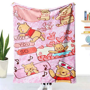 Manta de Sofá Moderna Personalizada de Felpa, Manta con Estampado de Personajes de Osos de Dibujos Animados, Suave, Ecológica y Usable - Product Image 3