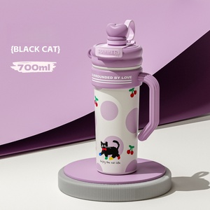 KY 316 en acier inoxydable de style dessin animé en acier inoxydable tasse à café, <span class=keywords><strong>jus</strong></span> et paille de lait-<span class=keywords><strong>bouteille</strong></span> d'eau de voyage isolée <span class=keywords><strong>sous</strong></span> <span class=keywords><strong>vide</strong></span> - Product Image 6
