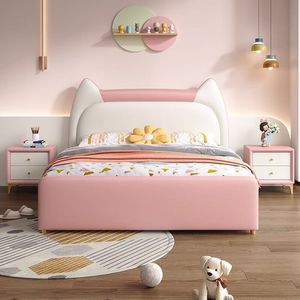 Letto singolo 1.2m per ragazze <span class=keywords><strong>e</strong></span> ragazzi per adolescenti <span class=keywords><strong>e</strong></span> piccoli appartamenti letto rosa principessa per camere da letto per bambini - Product Image 2