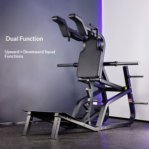 Machine à <span class=keywords><strong>Squat</strong></span> Commerciale en Acier Hak, <span class=keywords><strong>Presse</strong></span> à Jambes pour Entraînement des Cuisses et des Hanches, Équipement de Fitness Incliné en V à Charge de Plaques pour Salle de Sport - Product Image 3
