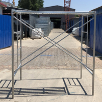 Échafaudage en acier galvanisé à bon prix avec tous les accessoires pour la construction de murs extérieurs - Système d'échafaudage
