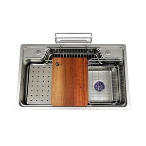 Grand évier en acier inoxydable <span class=keywords><strong>à</strong></span> <span class=keywords><strong>fente</strong></span> unique Évier en acier inoxydable 304 Bassin de lavage de légumes de cuisine <span class=keywords><strong>Piscine</strong></span> de lavage de légumes - Product Image 2