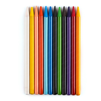 SINOART 12 pièces ensemble de crayons graphite sans bois ensemble de crayons de 12 couleurs crayon sans bois monolithe pour le dessin, la coloration et l'art