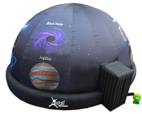 Dôme de projection gonflable portable du fabricant avec impression galaxie pour l'enseignement scientifique, l'astronomie en extérieur et le cinéma mobile