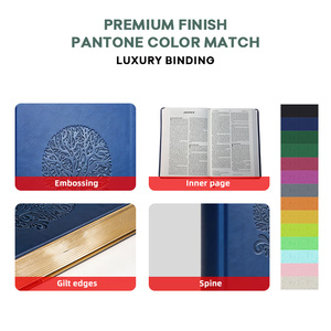 <span class=keywords><strong>Bible</strong></span> personnalisée en gros, OEM, couleur unie, cuir PU, logo gaufré, fabrication sur mesure, couverture rigide, <span class=keywords><strong>livre</strong></span> de la Sainte <span class=keywords><strong>Bible</strong></span> - Product Image 2