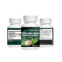 Capsules de Psyllium 4000 mg avec Glutathion Réduit pour la Santé Digestive et le Soutien Immunitaire – Complément Alimentaire Fabricant OEM