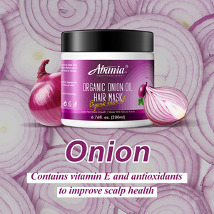 <span class=keywords><strong>Abania</strong></span> Profesional Cuidado del Cabello Orgánico Queratina Colágeno Cebolla Mascarilla PARA EL Cabello Ácido Hialurónico Vegano Infundido Suaviza Repara Seco Dañado - Product Image 2
