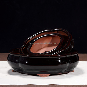 3 gói gốm <span class=keywords><strong>bonsai</strong></span> cây trồng nồi thiết lập 6in 8in 10in xương rồng mọng nước trồng tráng men chậu - Product Image 6