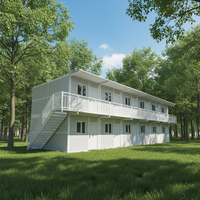 Maison conteneur en acier préfabriquée de luxe hautement recommandée, extensible, design moderne, respirante, installation rapide, couleur personnalisable