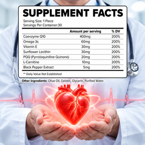 แผ่นผสมสาร COQ10 ระดับพรีเมียม ช่วยปกป้องหัวใจและหลอดเลือด และเพิ่มพลังงานเซลล์ อาหารเสริม - Product Image 6