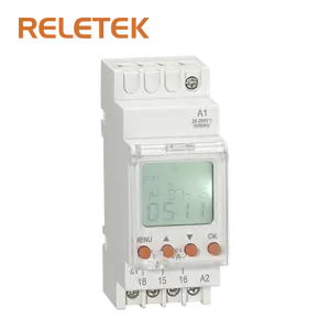RETELEK Single Channel Multifunction Timer Digital Switch AC/DC24-264V 50/60HZ Programmable Timer Switch Time Rela