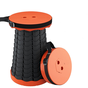 Foldable Retractable Stool Chair Portable Plastic Telescopic Stool Shrinkable Camping Fishing Garden Collapsible Folding Stool