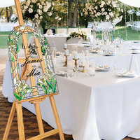 Panneau de bienvenue personnalisé en acrylique pour mariage, imprimé sur mesure, pour la mariée et le marié, idéal pour les banquets (Drop-shipping POD)