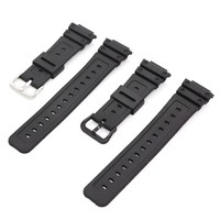 Bracelet de montre classique en silicone de 16 mm pour Casio GShock GW-M5610 DW5600, bracelet de montre en résine souple